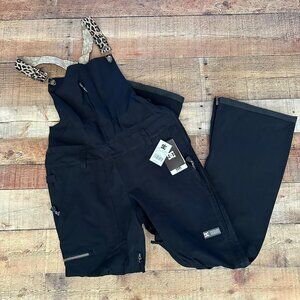 DC Women's Waterproof Ski Suit Relaxed Fit Ski Overall Pants Leopard Print -M